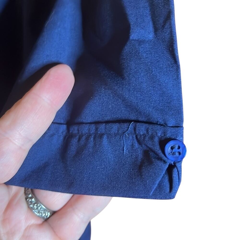 Vintage Supreme Permanent Press Work Shirt Blue Utility Button Down Korea Sz 1X - Picture 13 of 14